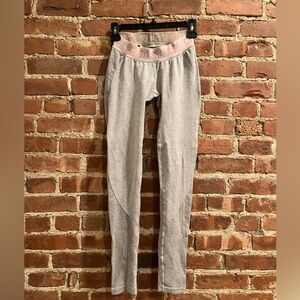 Gymshark Flex Leggings - Grey Marl & Light Pink